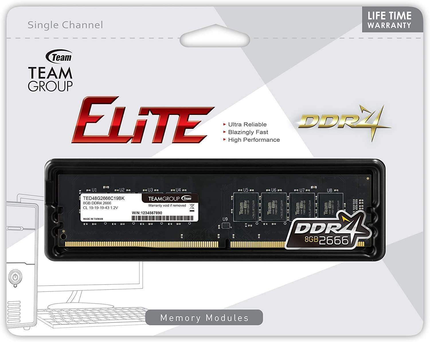 Team Group ELITE TED48G2666C1901 memoria 8 GB 1 x 8 GB DDR4 2666 MHz (Team Elite