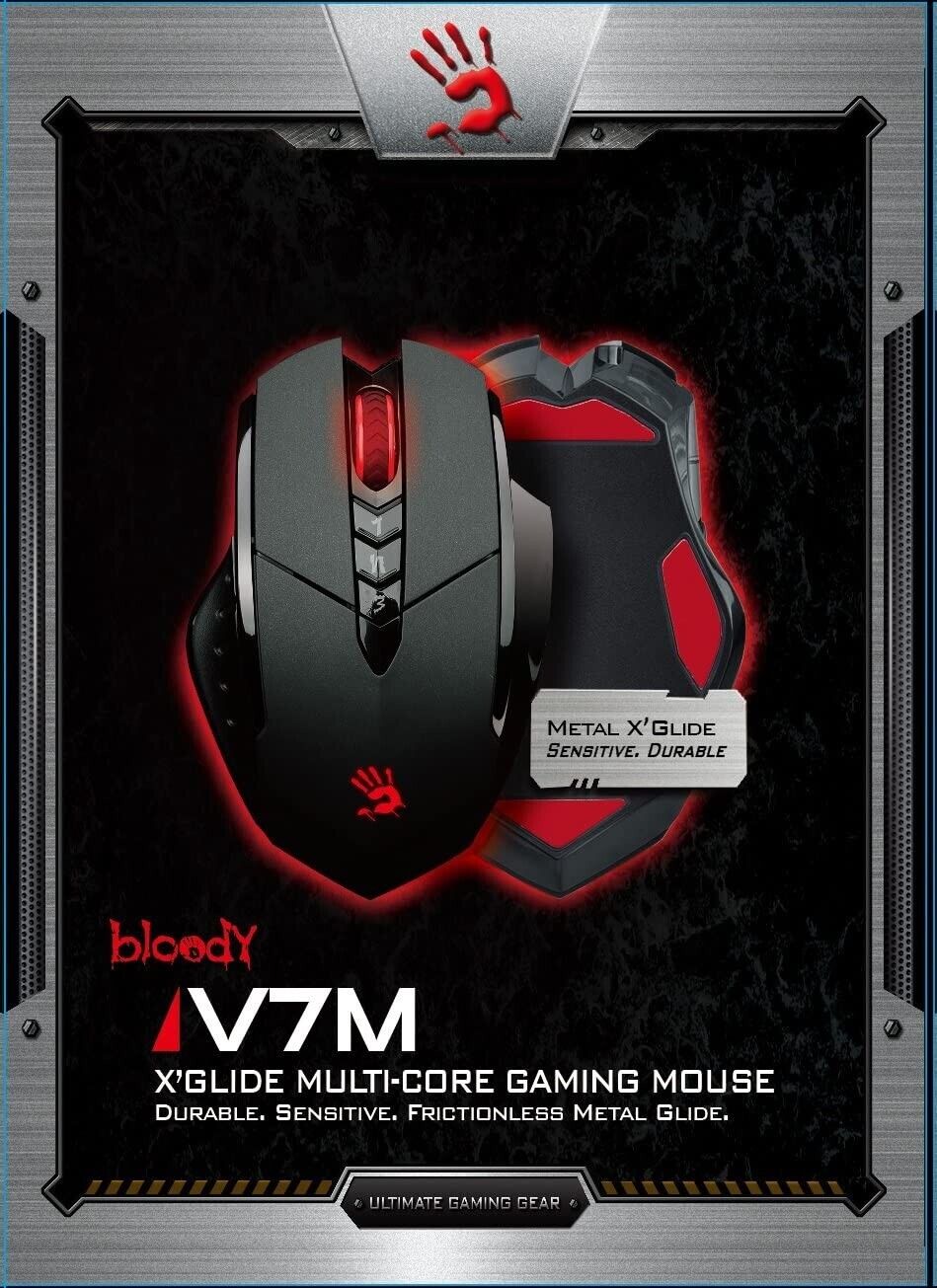 A4Tech V7M BLOODY GAMING MOUSE A4TMYS43940 8 TASTI 3200DPI