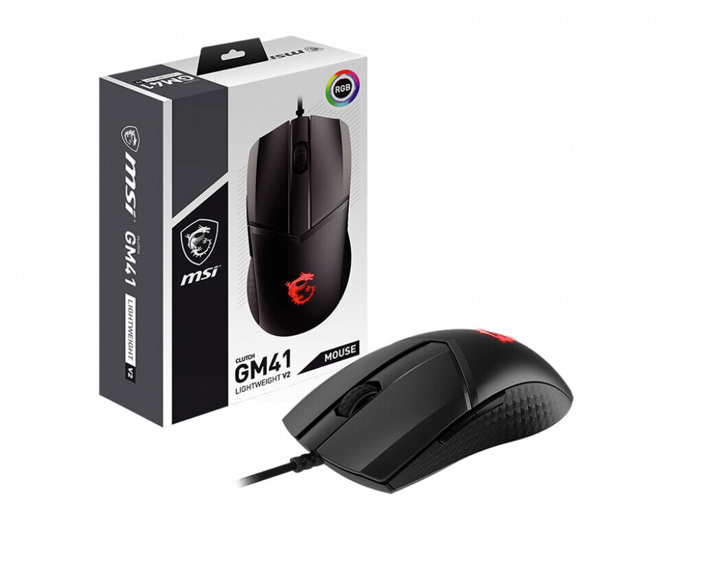 Mouse Clutch GM41 Lightweight V2 USB Ottico 16000 DPI 4719072902698 MSI
