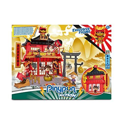 Pinypon Action Accademia Ninja Pinypon Giocattolo, Multicolore, Taglia (w2p)