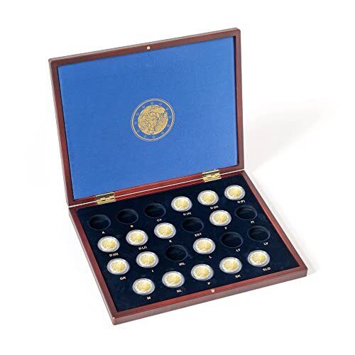 Leuchtturm VOLTERRA Uno Presentation Case for 23 x 2 €URO Coins Erasmus (j2u)
