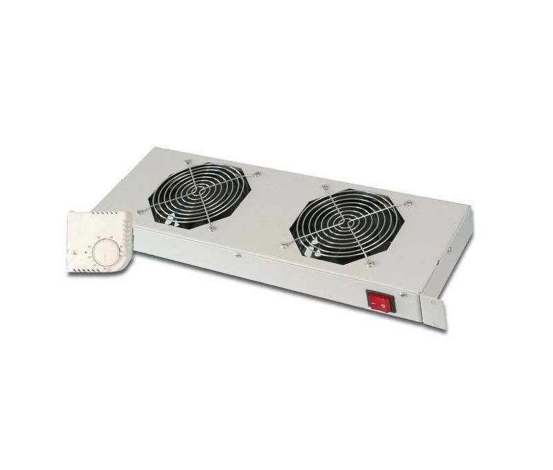 Digitus Ventola Con Termostato Per Armadi Rack 19'' Con 2 Ventole Colore Nero Ra