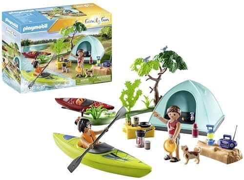 Playmobil Family Fun 71425 Avventura in Canoa, Camping, Divertente (v3r)