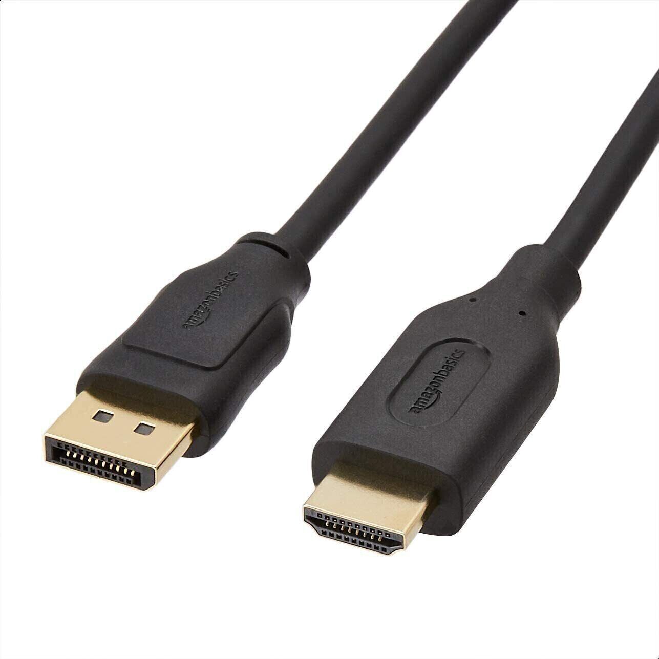 Amazon Basics - Cavo da DisplayPort a HDMI, con connettori rivestiti. 951526