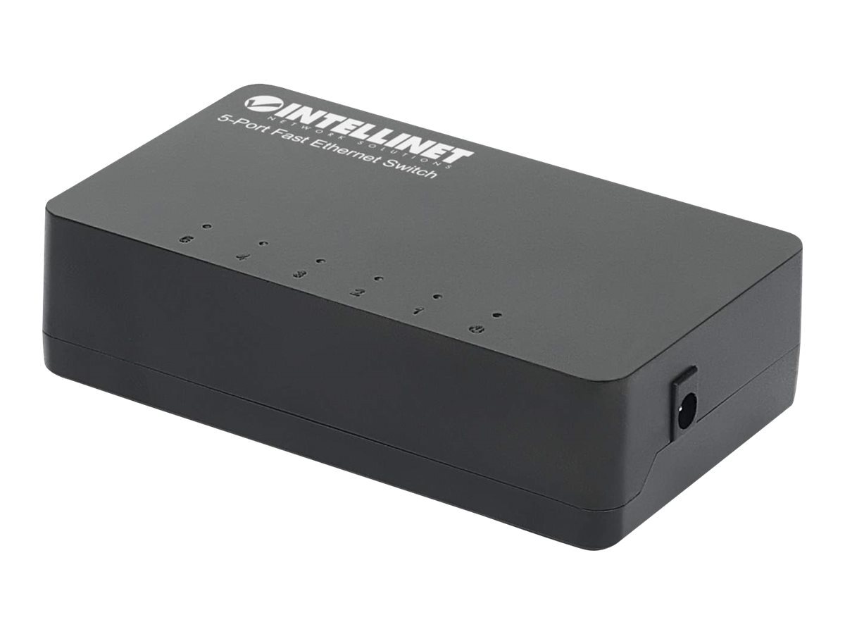 Intellinet Desktop 5-Port Fast Ethernet Switch nero Interruttore 0,1 Gbps 561723