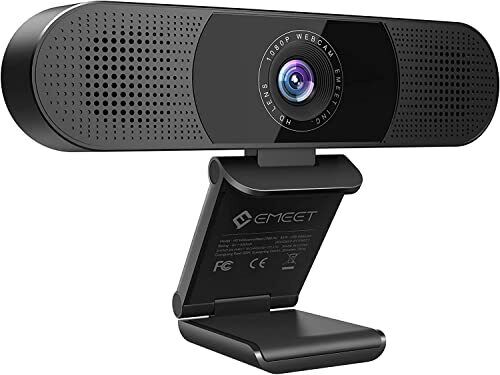 eMeet webcam 1080P - webcam C980PRO con microfono e altoparlante, webcam (M6l)