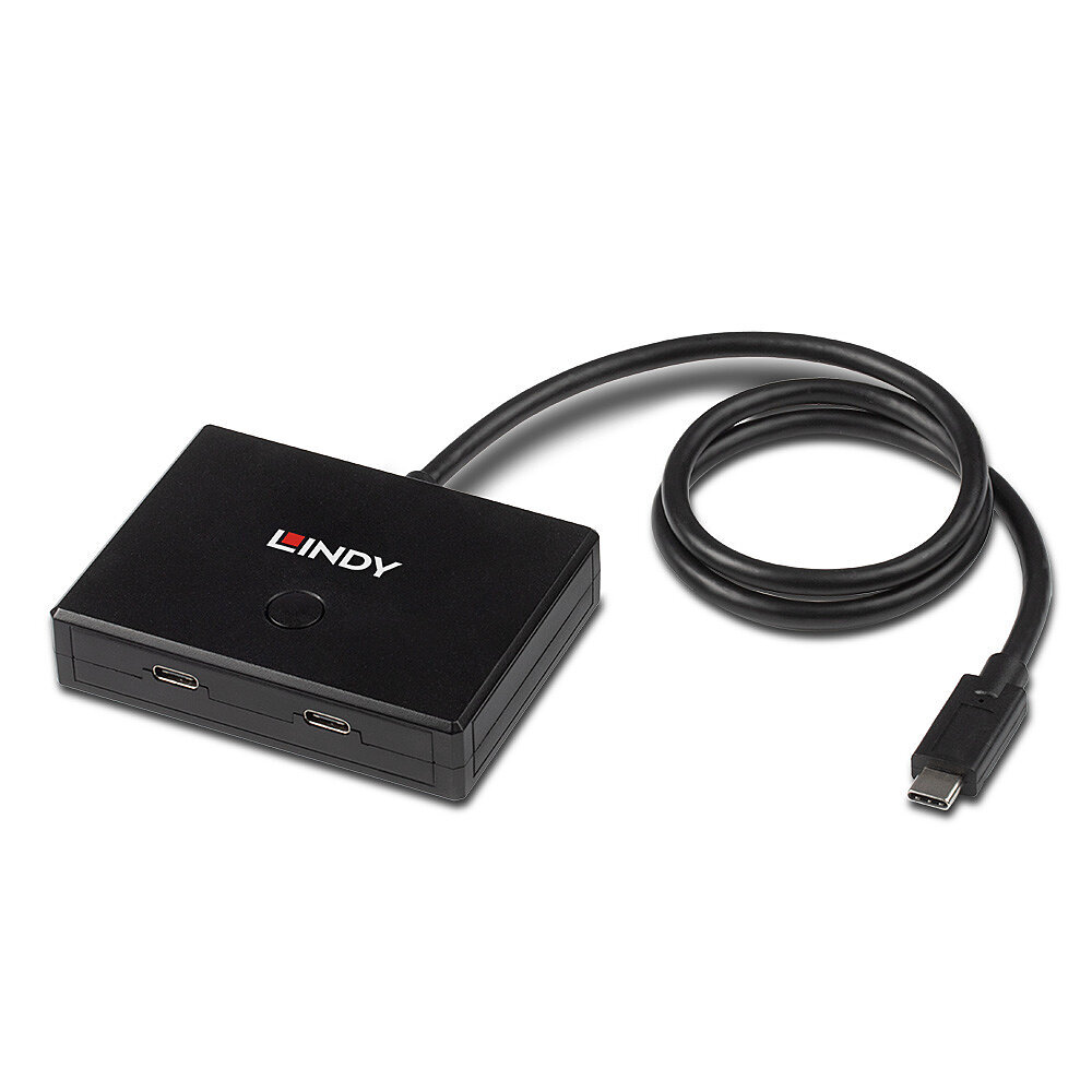 Lindy 43329 Switch bidirezionale USB 3.2 Gen 1 Tipo C, 2 porte