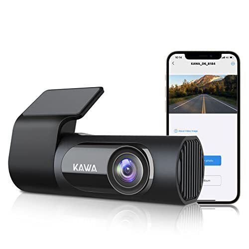 Dashcam Car, KAWA 2K 1440P Full QHD Dashcam 360° Alloggiamento Rotante (l6P)
