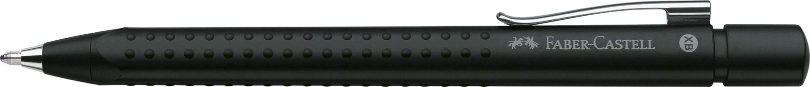 Faber-Castell Grip 2011 Medium Tip Ballpoint Pen - Frost Black, Blue Ink color B