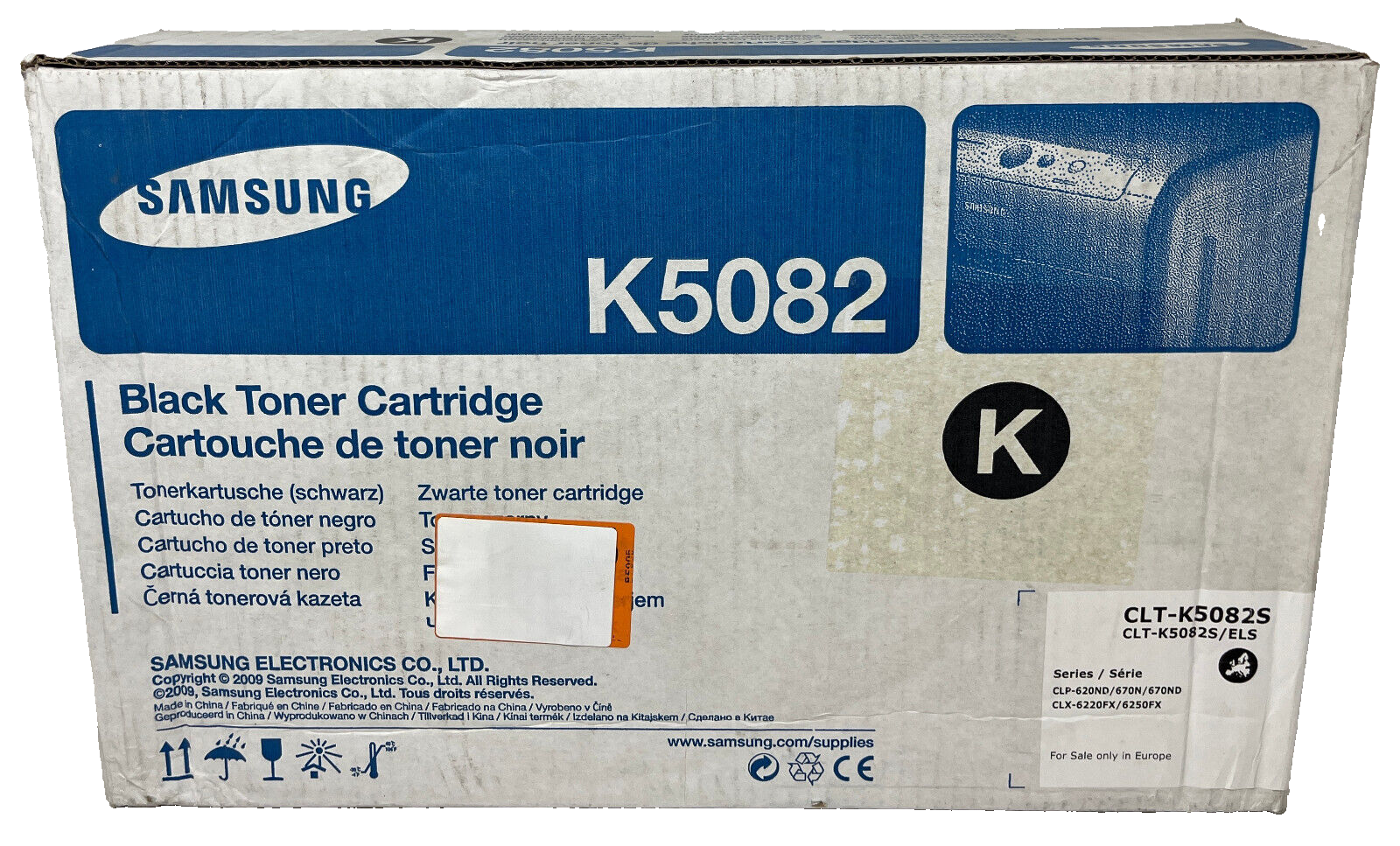 SAMSUNG 5082S CLT-K5082S TONER ORIGINALE NERO CLP-620/CLP-670/CLX-6220 [B BOX]