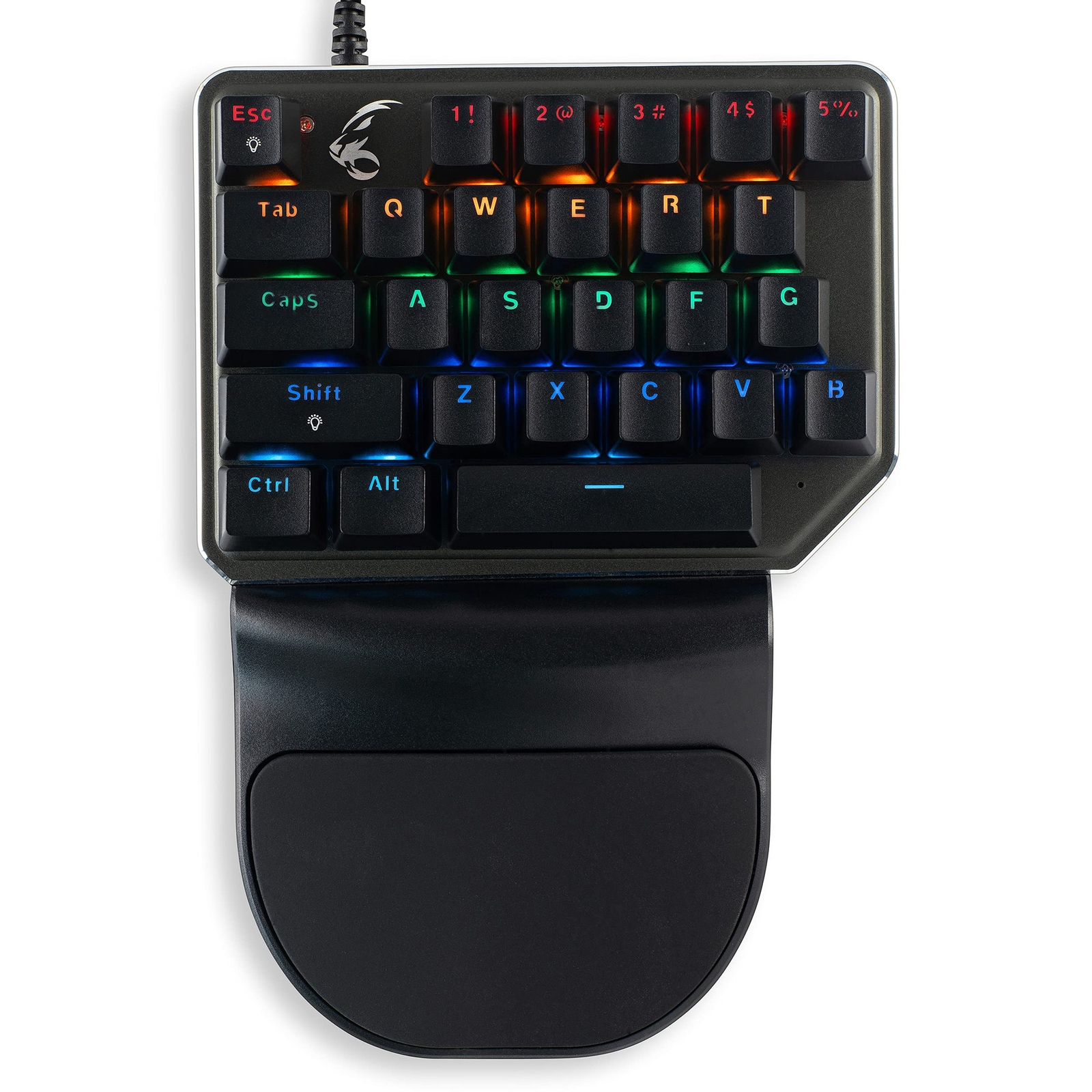 MediaRange MRGS100 Gaming Keypad Wired 27 Keys 8 Colour Modes Black/Silver