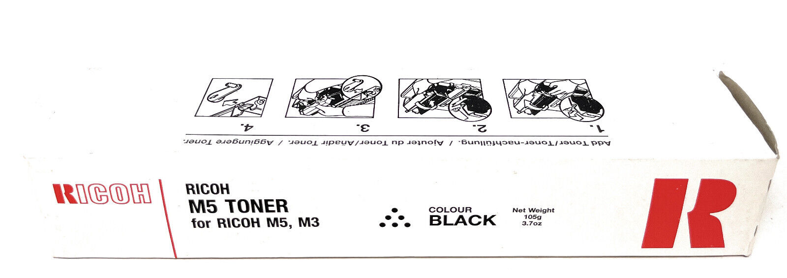 RICOH 887659 889231 TONER ORIGINALE NERO PER RICOH M3/M5 [A BOX]