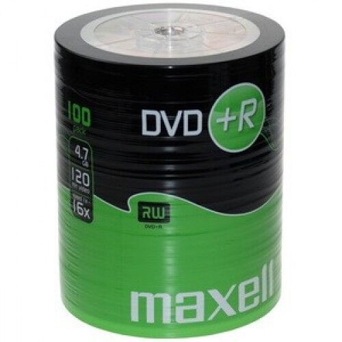 1000 DVD +R Maxell vergini 120 minuti 4.7gb new STOCK + 1 cd cdr verbatim 275737