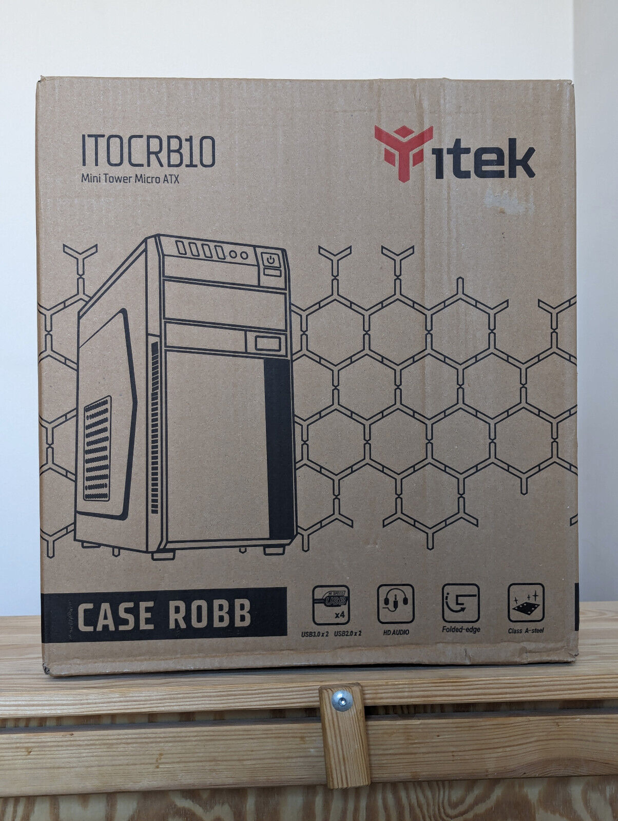 Case PC Itek ROBB (ITOCRB10) | Mini Tower Nero Micro ATX USB 3 PSU 500W NUOVO ☄️