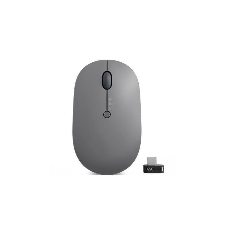 Lenovo Go Wireless Multi Device mouse Ambidestro RF Wireless + Bluetooth + USB T