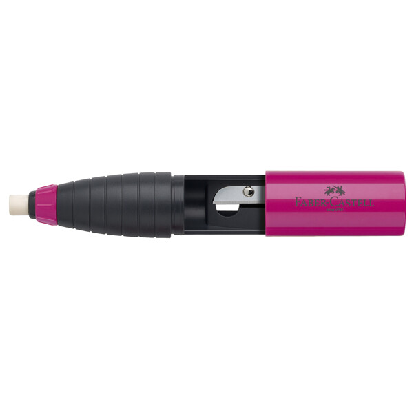 Temperamatite con Contenitore e Gomma Twist Combi Faber Castell - 1 Foro - 18440