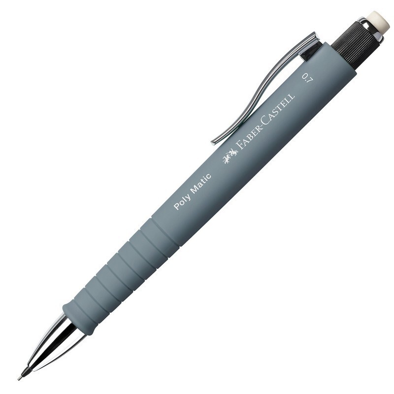 Portamine Poly Matic - mina 0.7 mm - Fusto Grigio - Faber-Castell