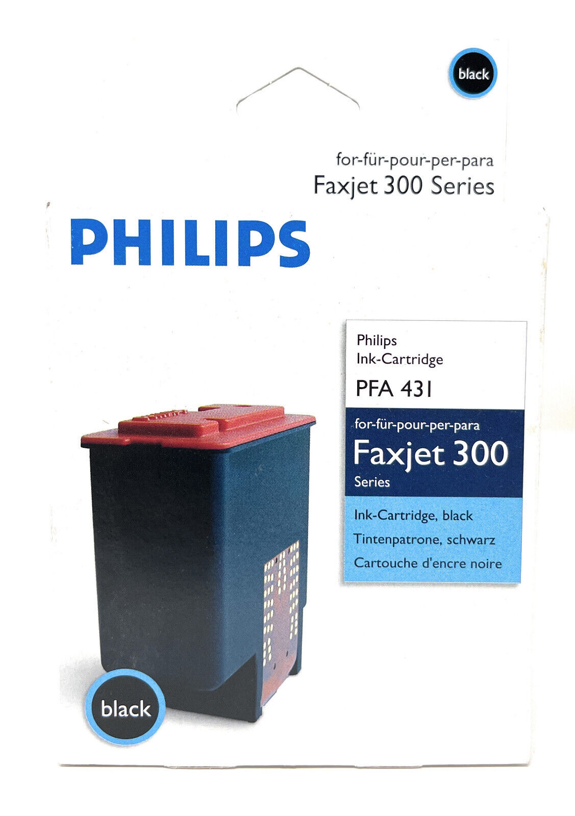 PHILIPS PFA-431 CARTUCCIA INKJET ORIGINALE NERO PER FAXJET 300/FAX 300 [A BOX]