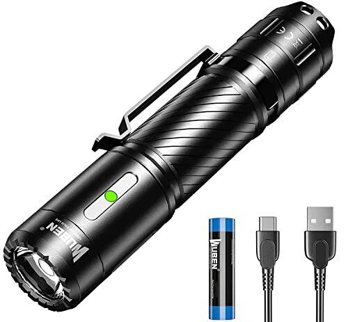 WUBEN C3 Torcia LED Potente Professionale 1200 Lumen Torcia LED (e7p)