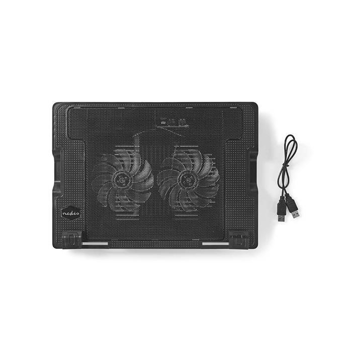 SISTEMA DI RAFFREDDAMENTO NEDIS NBCR200BK PER NOTEBOOK FINO A 18" CON 2 VENTOLE