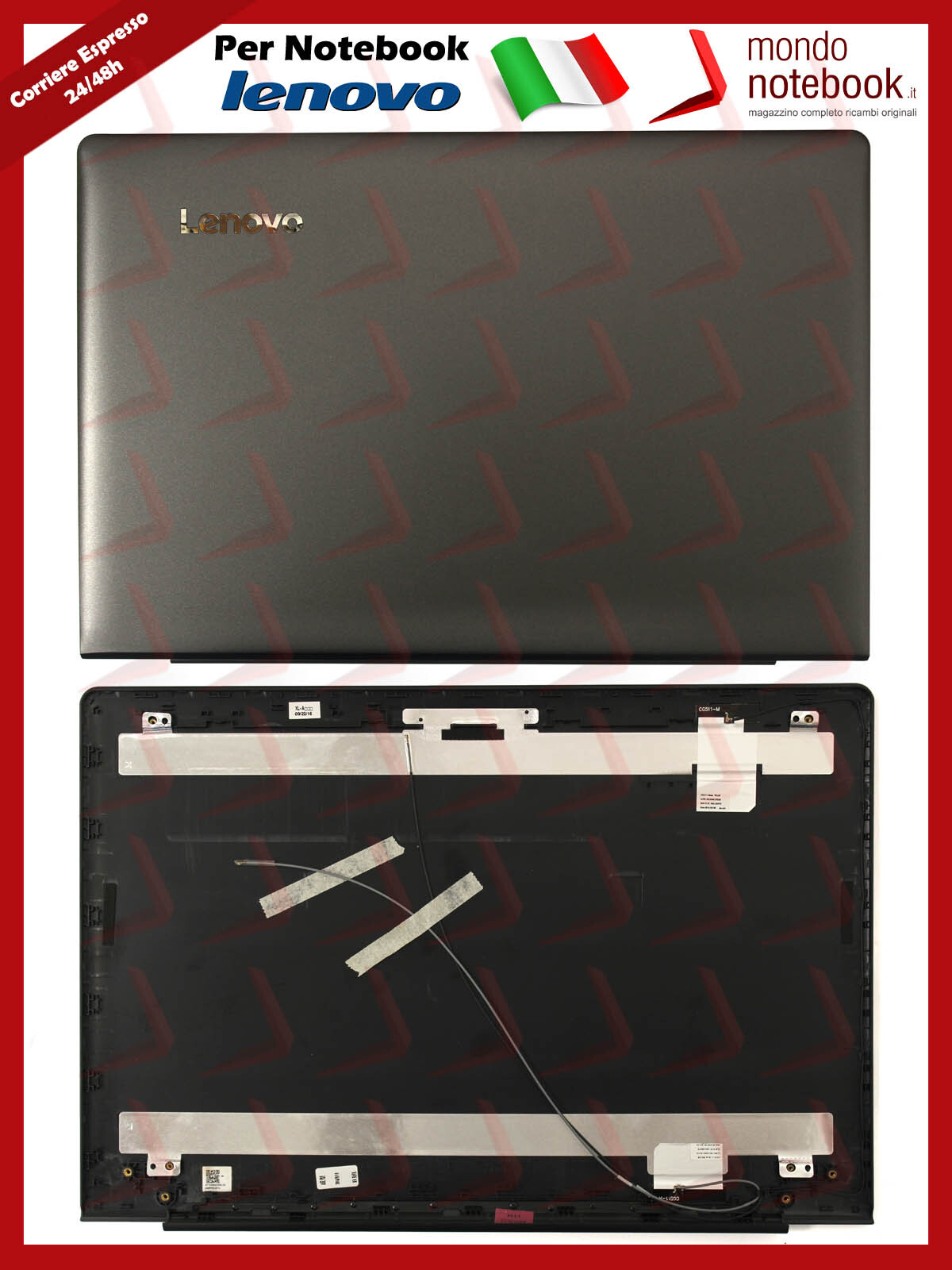 Cover LCD LENOVO Ideapad 310-15ISK 310-15IAP 310-15IKB (Nera) 5CB0L35815