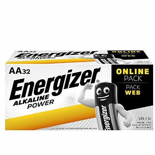 Energizer - Batterie alcaline Power AA, confezione da 32 Batterie AA Pack (m2m)