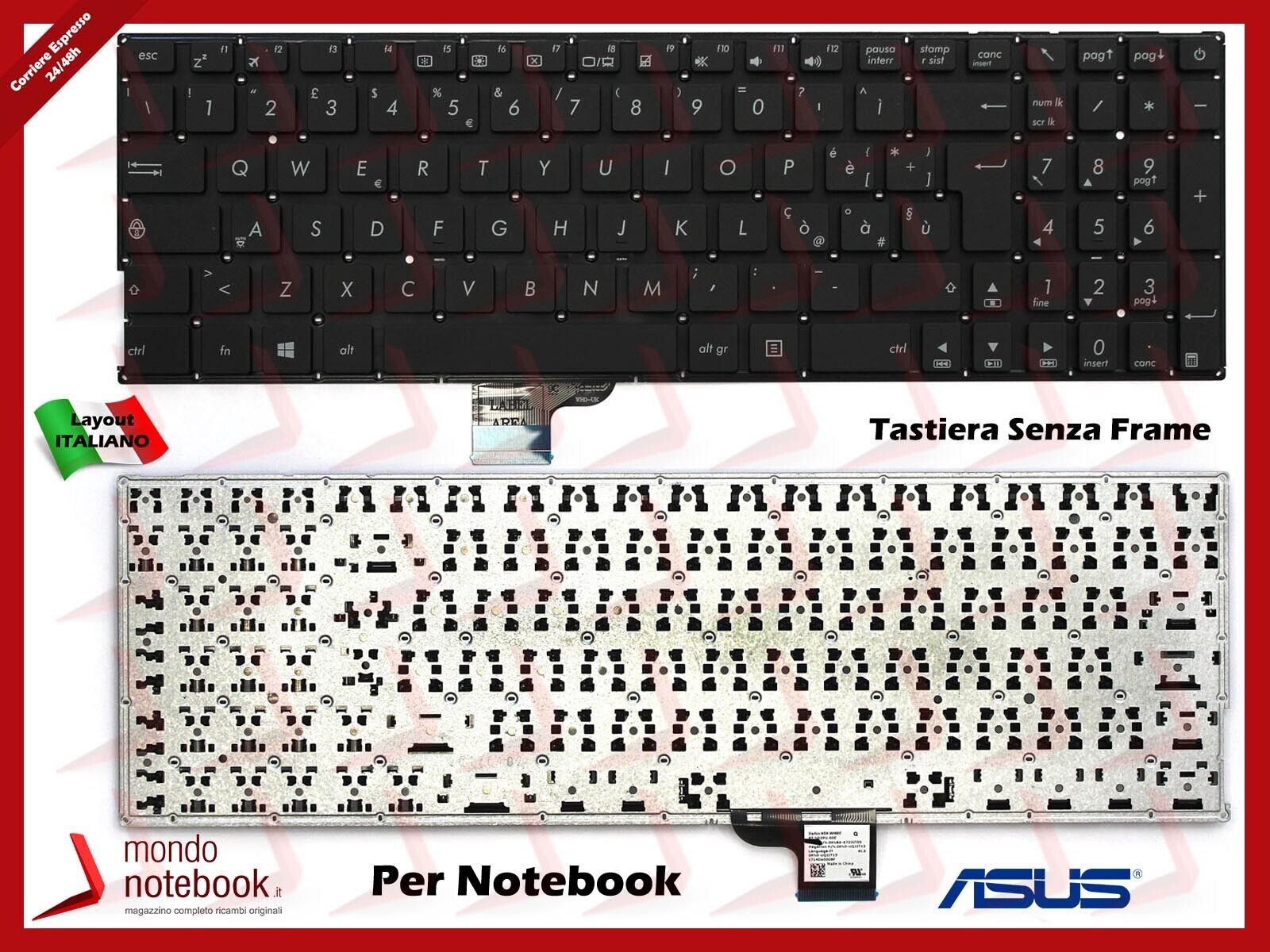 Tastiera Italiana Asus VivoBook UX510U UX510UX UX510UW UX510UR V510UX UX510