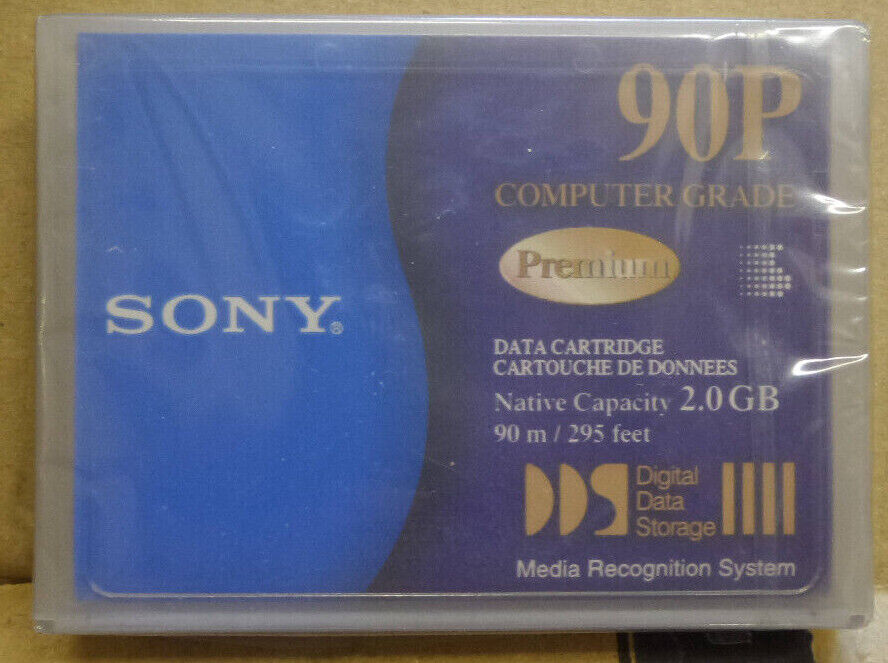 Cartuccia Dati DDS Data Cartidge Tape Sony Premium DG90P 4mm 2GB / 4GB 90metri