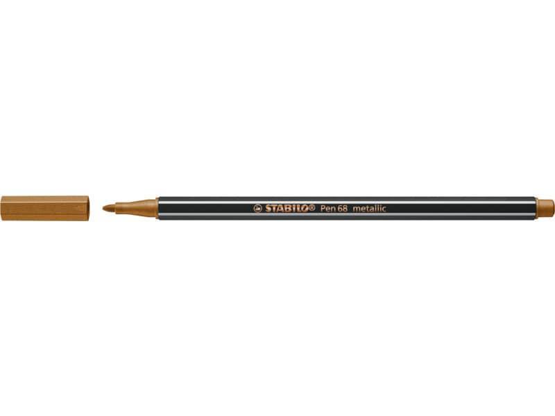 Pennarelli Stabilo Pen 68 metallic 1 mm bronzo - 68/820