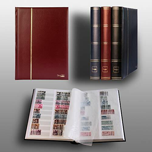 Prophila Lighthouse Stamp Album (New) 60 White Divided Sides, Red Cover (p7h)