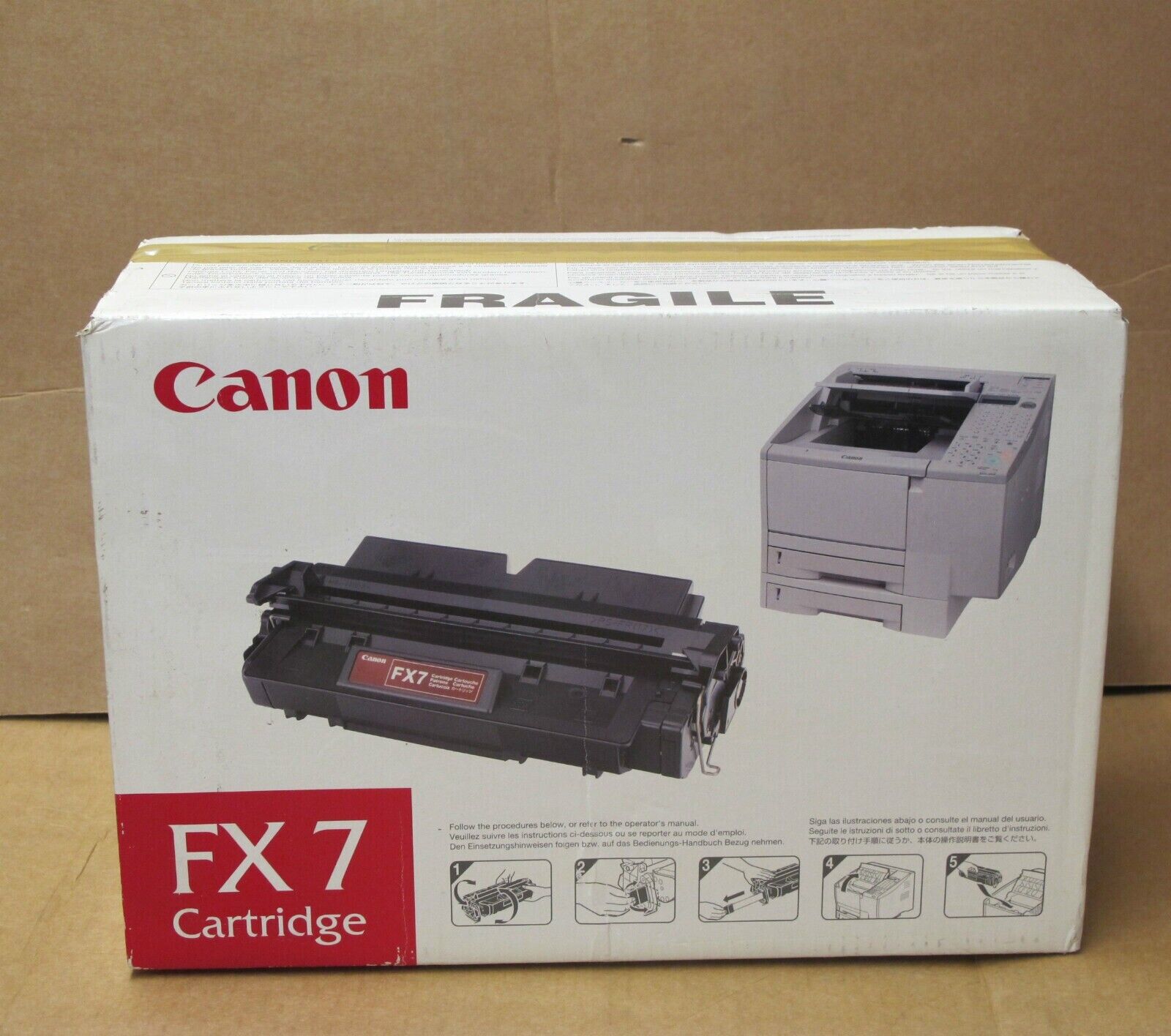 CANON 7621A002 FX-7 TONER ORIGINALE NERO FAX-L2000/LASER CLASS 700/FAX L500