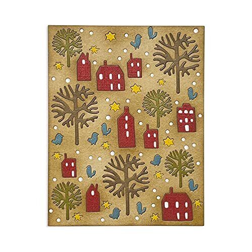 Sizzix Thinlits Die Countryside di Tim Holtz, 665558, Multicolour, Taglia (i9V)