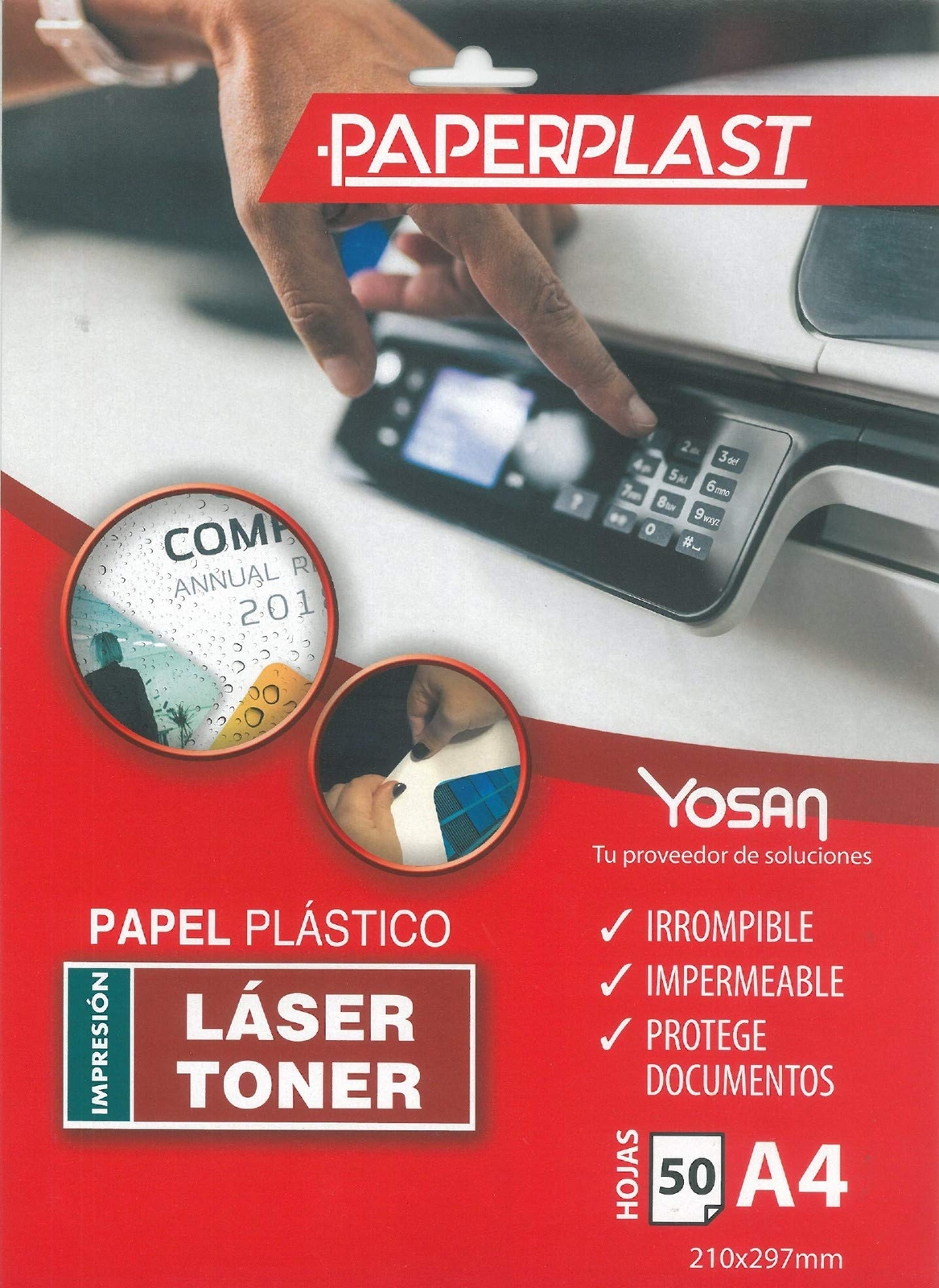 A-4 Printable Plastic for Toner - Laser (White) 150 Micron