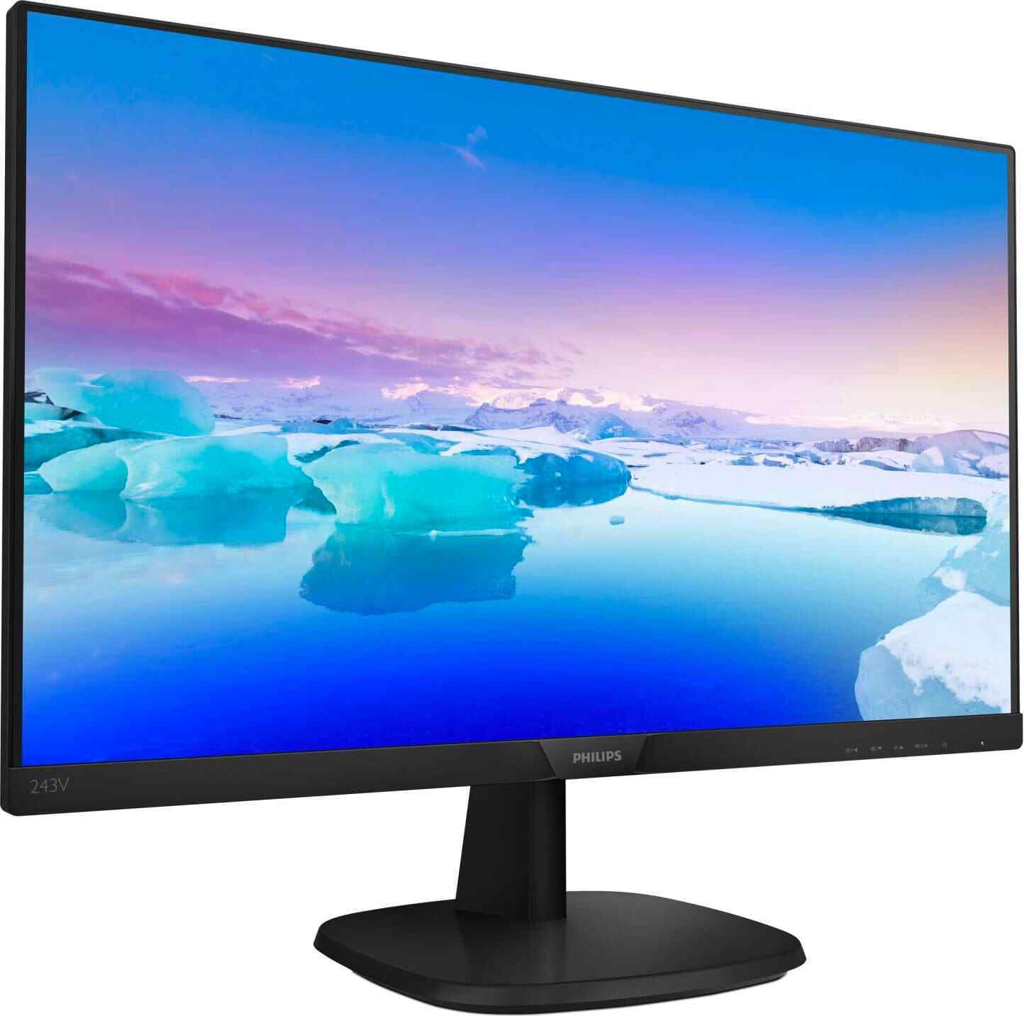 Monitor PC 24 Pollici HDMI LED Full HD 23.8" VGA DVI HDMI Philips 243V7QDSB