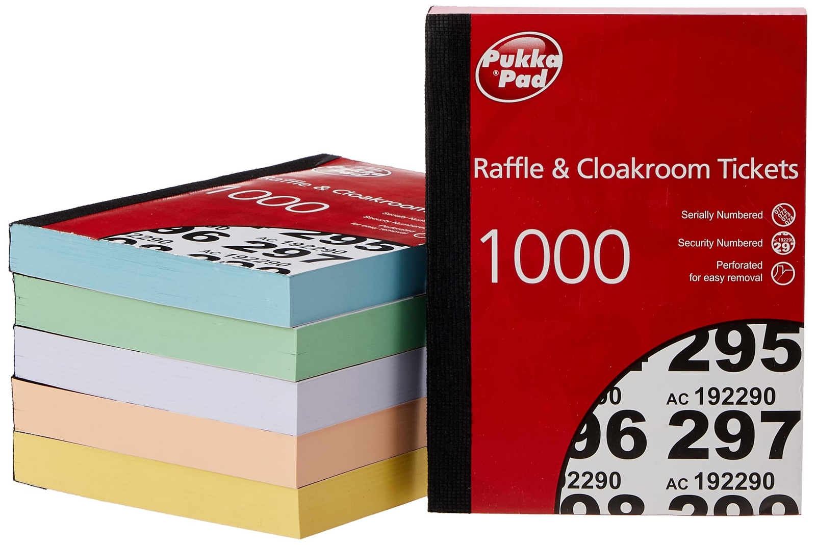 Pukka Pads Value Cloakroom Raffle Ticket Number Pad (Pack of 6)
