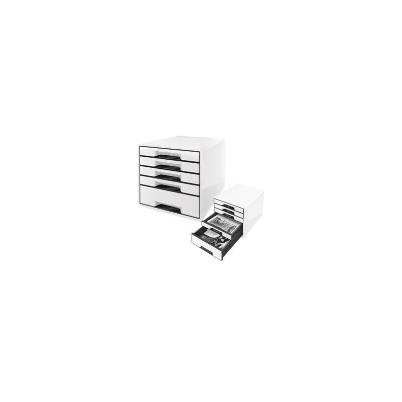 Cassettiera drawer Cabinet CUBE 5 Nero Leitz