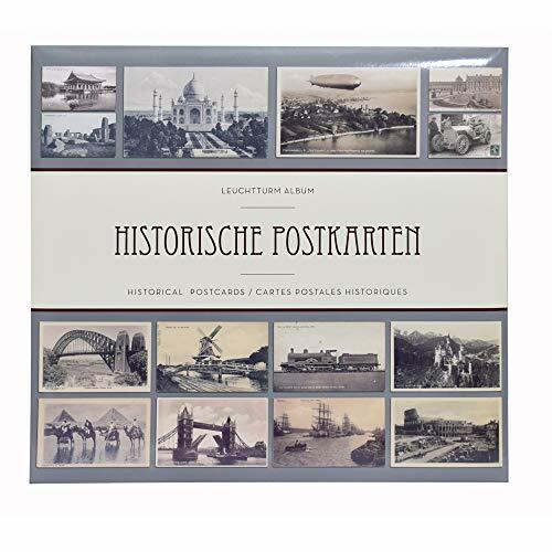 Album for 600 historical postcards, with 50 bound clear pocket sheets (r6T)
