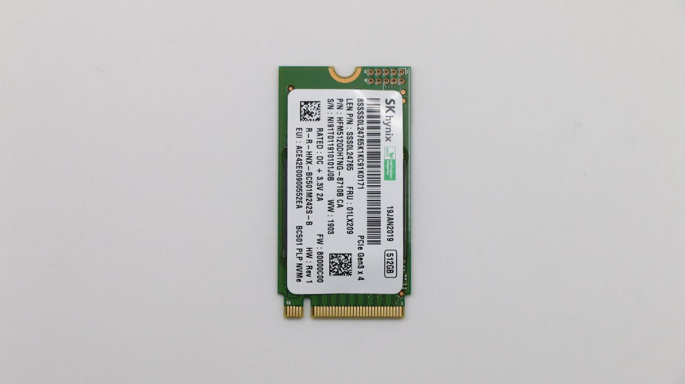 SSD M.2 PCIe NVMe FRU SSD