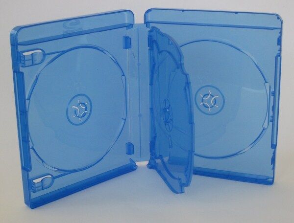 10 CUSTODIE TRIPLE Dvd BLU RAY DISC BD-R TRIPLA CUSTODIA 3 CD DVD BLURAY BLUE