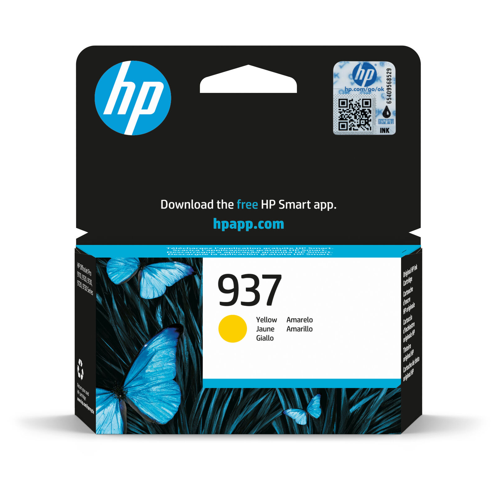 HP 937 - Giallo - originale - cartuccia d'inchiostro - per Officejet 9110, 9120,
