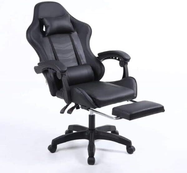 CRIBEL SEDIA DA GAMING RACING OMEGA, PELLE SINTETICA, NERO-120CM