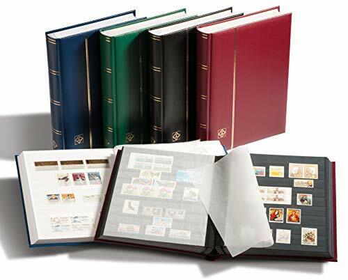 Leuchtturm 339253 Stockbook A4, 32 black pages,padded cover, red (c5Z)
