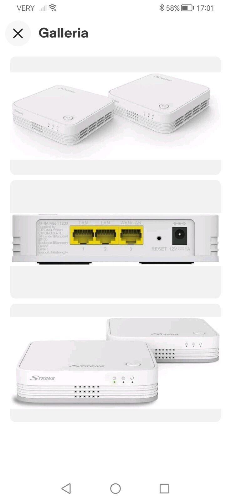 Strong Wi-Fi Mesh Home Kit 1200 Amplificatore WLan Ripetitore Di Rete Domestica