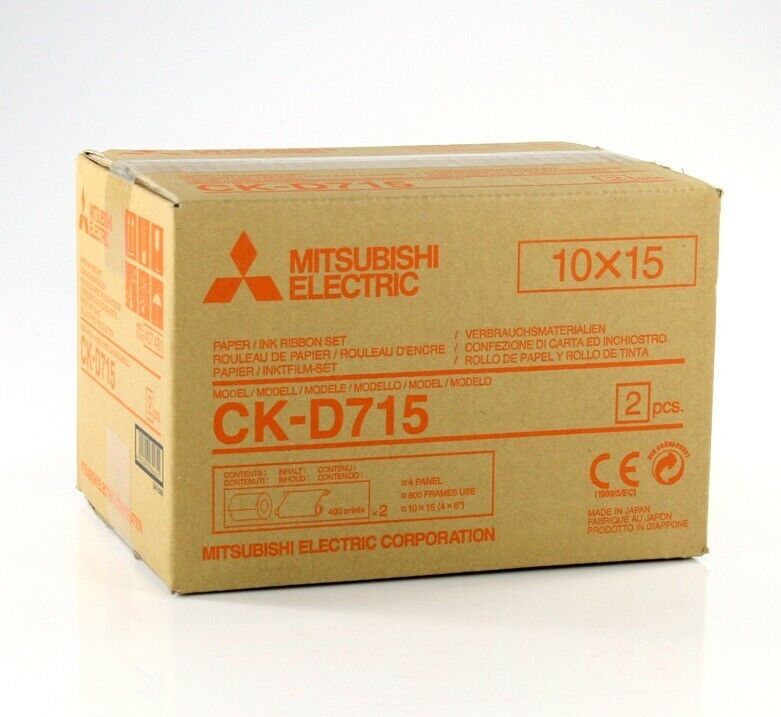 Mitsubishi Electric CK-D715 Carta + Ribbon per 800 Stampe 10x15