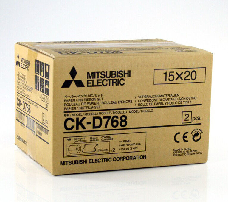 Mitsubishi Electric CK-D768 Carta + Ribbon per 400 Stampe 15x20