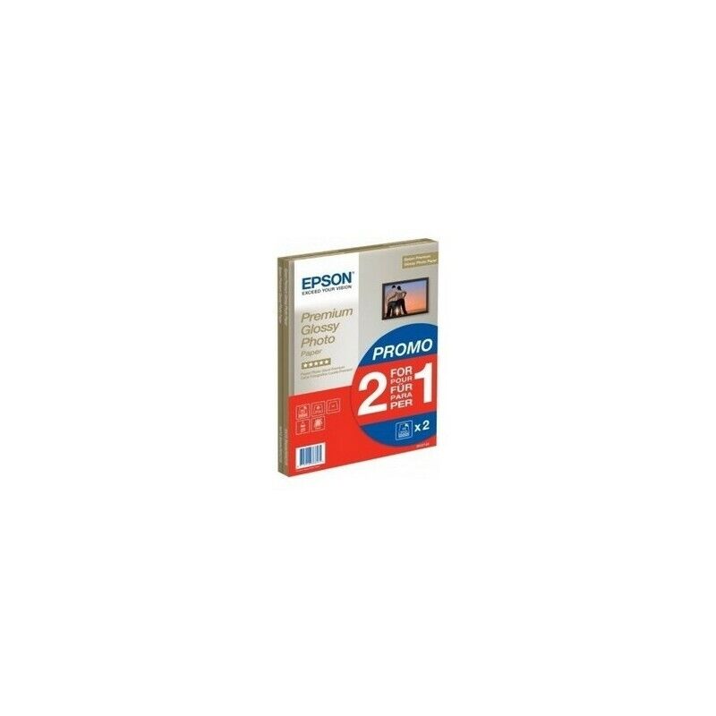 Scatola EPSON 2x1 C13S042169 Risma da 30 Fg. Carta Fotografica Lucida Better A4