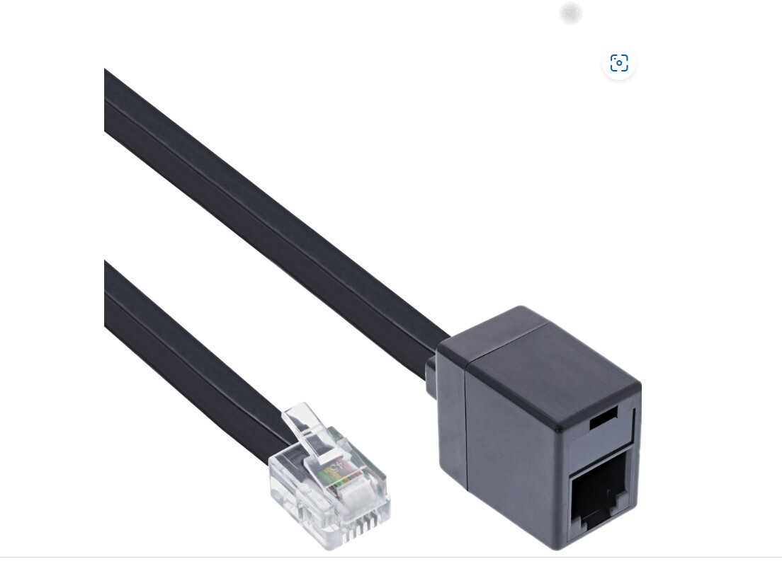 INL InLine® Cavo Modulare telefonico RJ12 6P/6C maschio a RJ12 6P/6C femmina 5 m