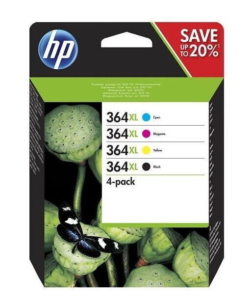 HP 364XL Nero/ Ciano/ Magenta/ Giallo Cartuccia d'Inchiostro - N9J74AE