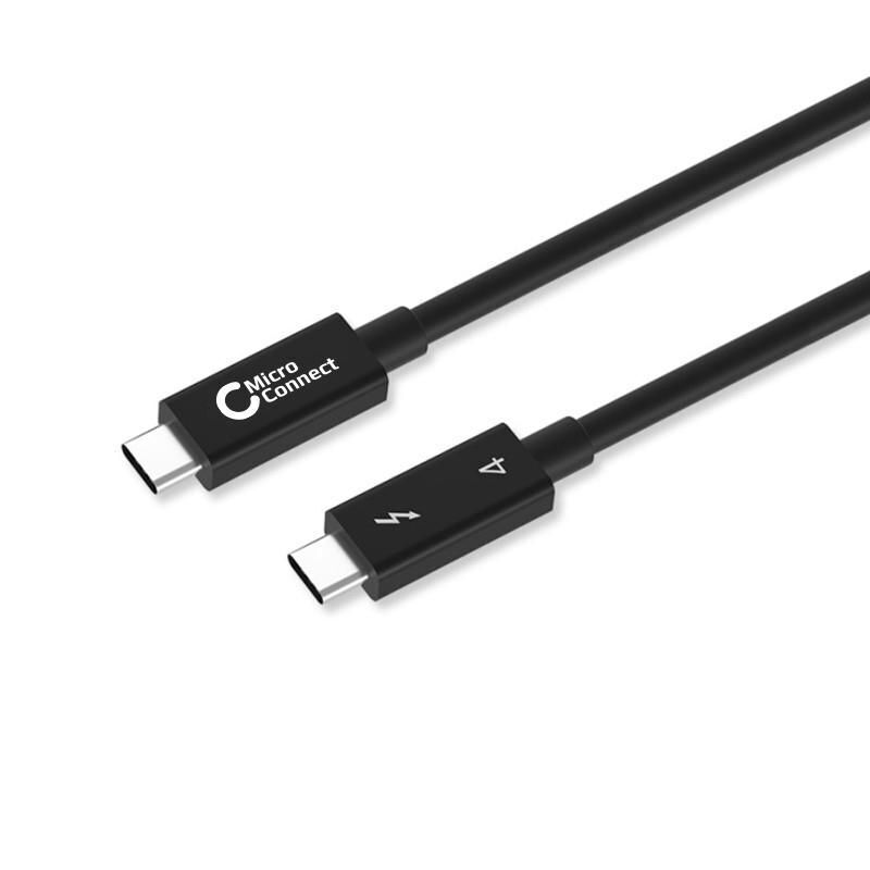 Microconnect TB4020 Cavo Thunderbolt 2 m 40 Gbit/s Nero (Thunderbolt 4 Cable, 2M