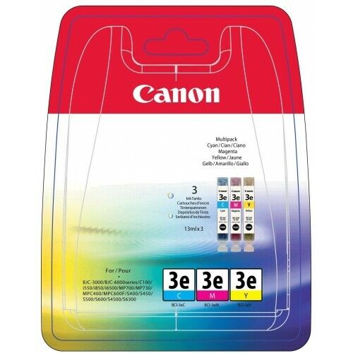 CANON MULTIPACK 3e CYAN, MAGENTA, YELLOW (BCI-3eC BCI-3eM BCI-3eY)